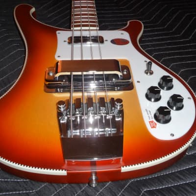 2023 Limited Edition Rickenbacker 4003 CB AUT Bass - SATIN Autumnglo - Checkerboard Binding image 7