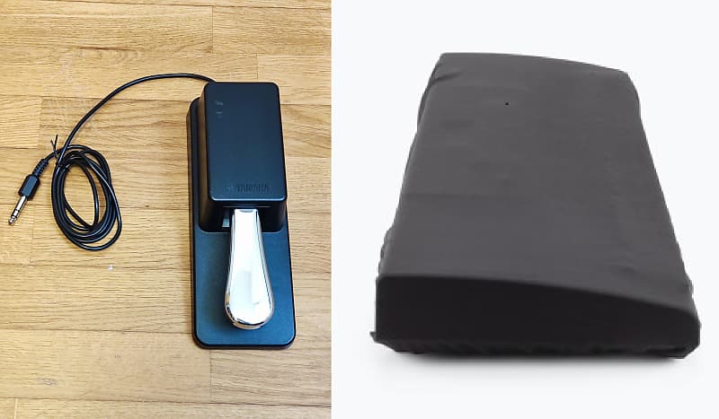 LOT Yamaha FC3 Continuous Piano Style Sustain Pedal + On-Stage Gear 88-Key Keyboard Dust Cover image 1