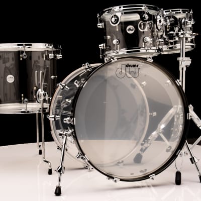 DW Design Series Acrylic 4pc Drum Set image 1
