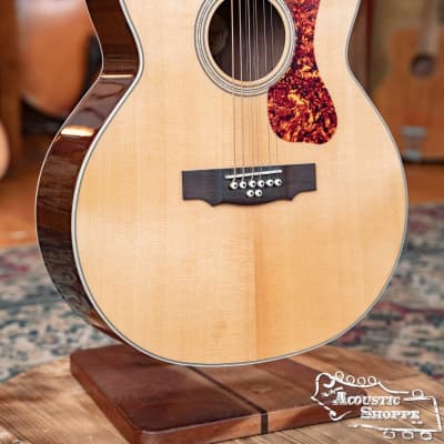 Guild BT-258E Deluxe Sitka/Rosewood 8-String Baritone Jumbo Acoustic Guitar w/ Fishman Pickup #6094 image 6