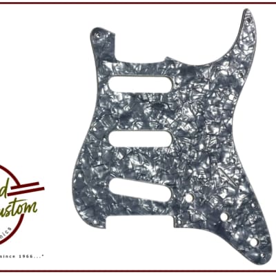 Allparts Pickguard for Stratocaster 3-Ply 11-hole - Black Pearl for sale