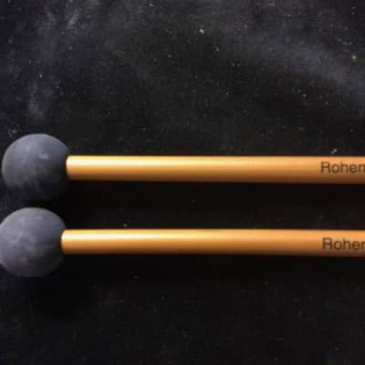 Rohema Percussion - Percussion Mallets Medium Rubber 25MM Ball (Made in Germany) Bamboo Handle image 3