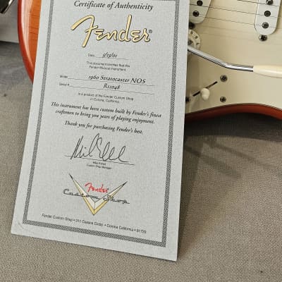 Fender Custom Shop '60 Reissue Stratocaster NOS image 10