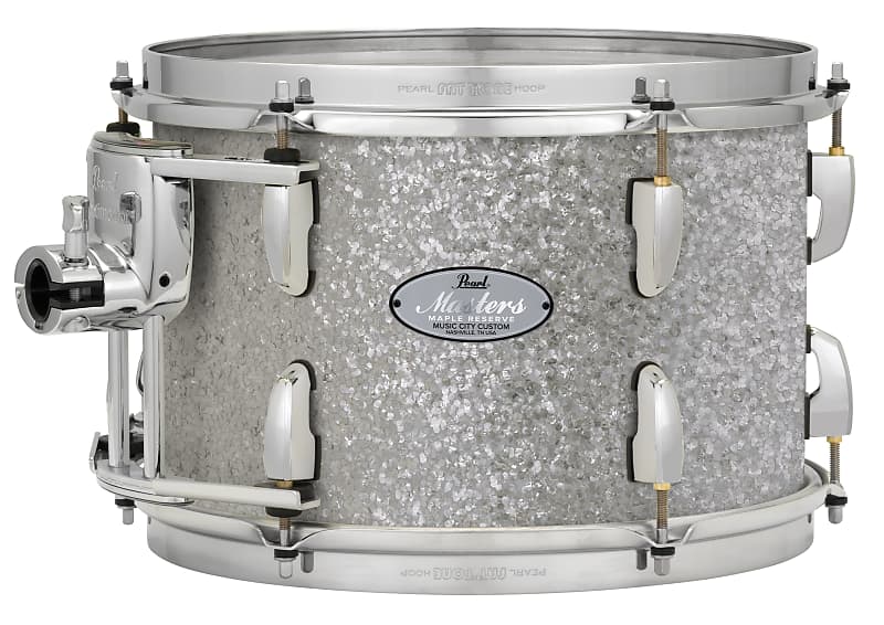 Pearl Music City Custom Masters Maple Reserve 22"x14" Bass Drum CLASSIC SILVER SPARKLE MRV2214BX/C449 image 1