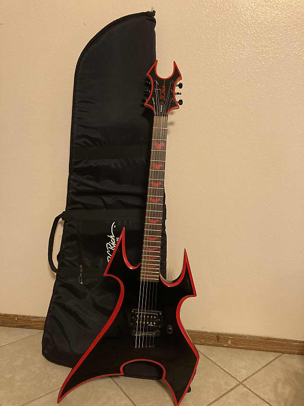 B.C. Rich Avenge Son of Beast Black (onyx) with Red Bevels | Reverb