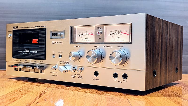 美品名機動作品 AKAI GXC-725D カセットデッキ アカイ 1977年 美品名機動作品 AKAI GXC-725D カセットデッキ アカイ 1977年
