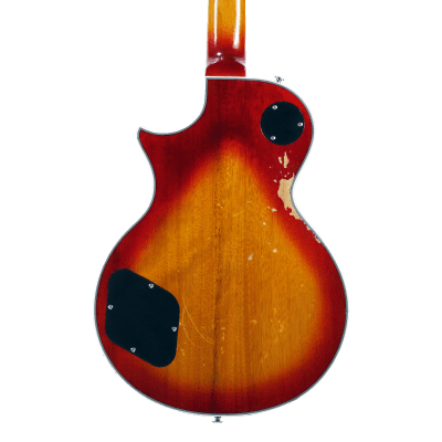 10S GF Aged Electric Guitar Goldtop Cover Cherry Sunburst Relic image 8