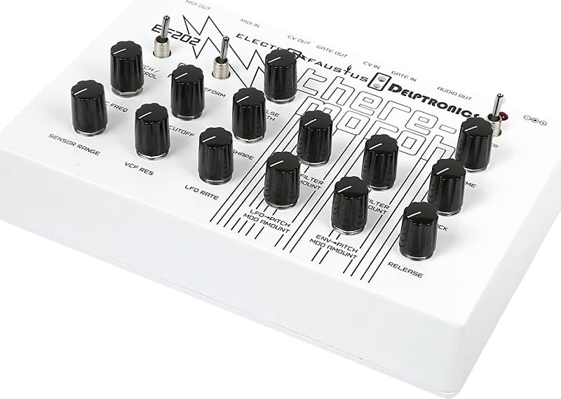 Electro-Faustus EF202 Theremorph Desktop Synthesizer, White | Reverb