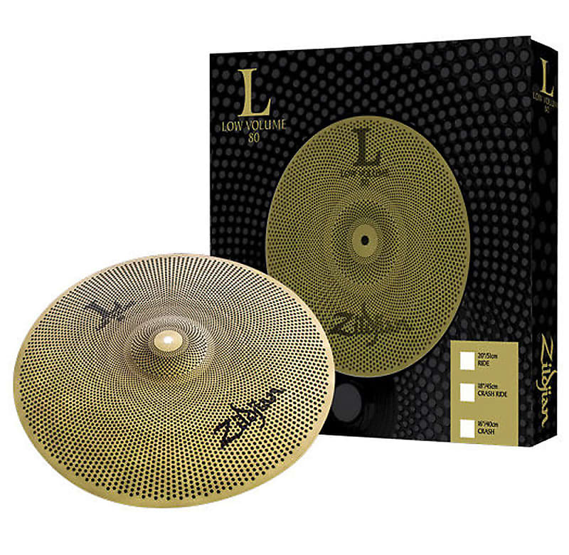 Zildjian LV8018CR-S Low Volume L80 Practice 18" Crash or Ride Cymbal - Brand New! image 1