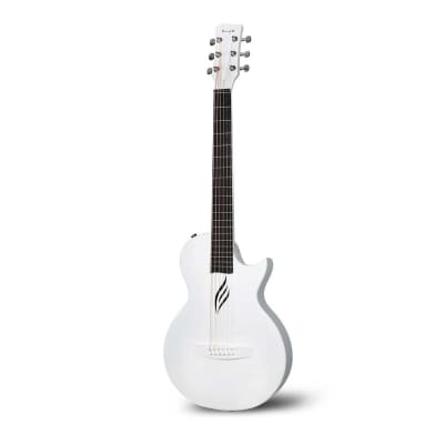 Enya NOVA GO White Acoustic Guitar "Moonlight" image 2