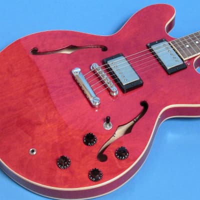 Cort Source ES-335 Style Semi-Hollow Trans Cherry image 2