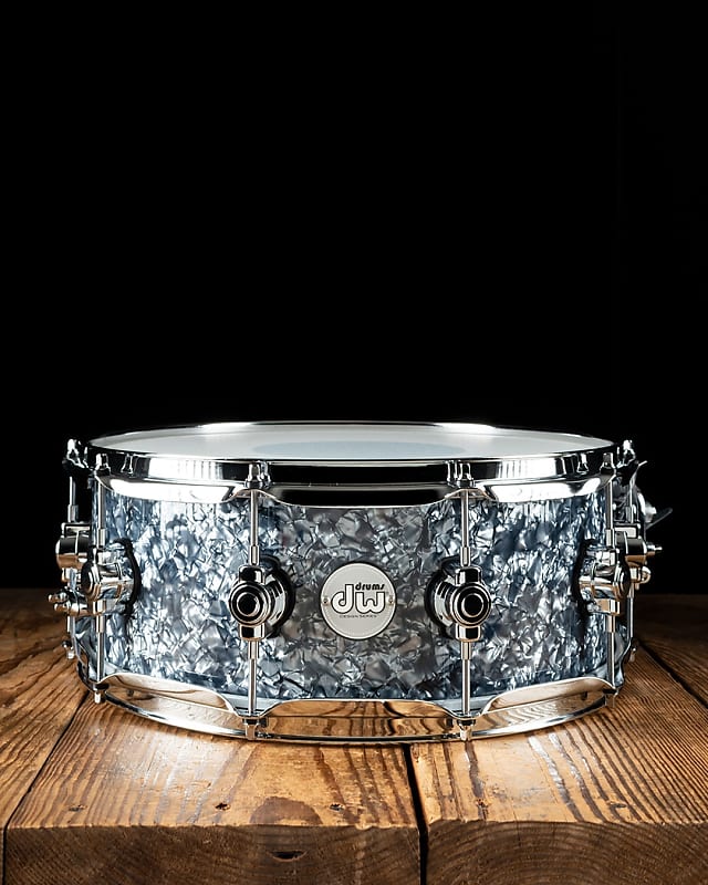 DW 5.5"x14" Design Series Snare Drum - Silver Slate Marine - Free Shipping image 1