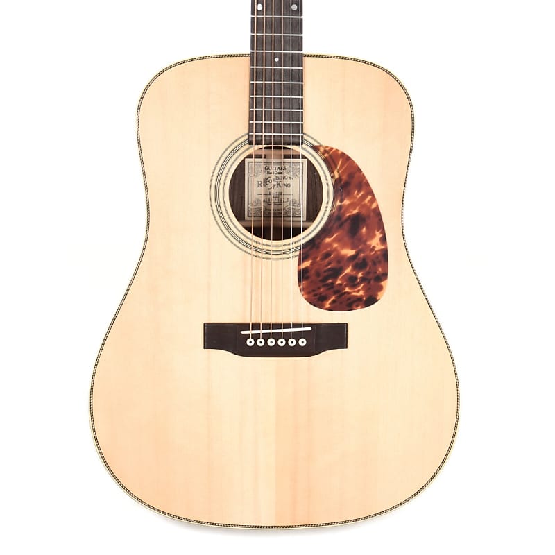 Recording King Deluxe All Solid Dreadnought Aged Adirondack Spruce/Rosewood image 1