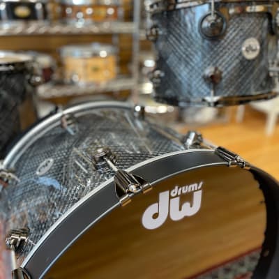 DW Collector's Series Pure Maple 24"/13"/16" Shell Pack in Grey Crystal image 7