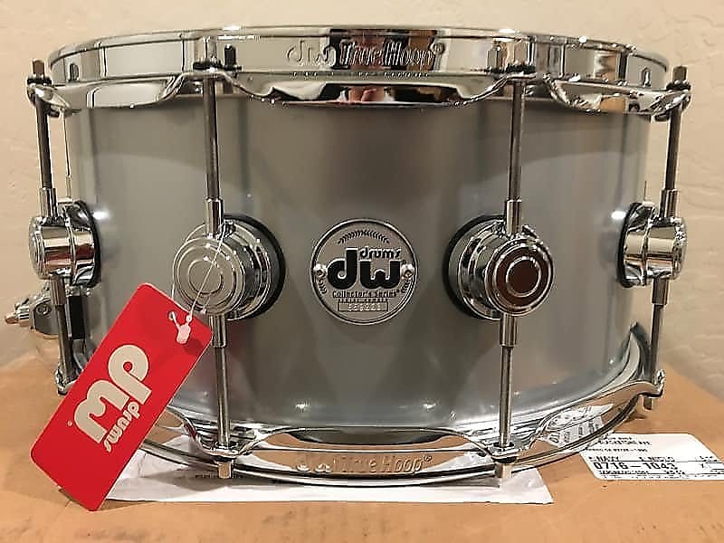 DW DRVM6514SVC 6.5x14" Collector's Series Rolled 1mm Aluminum Snare Drum w/ Chrome Hardware image 1