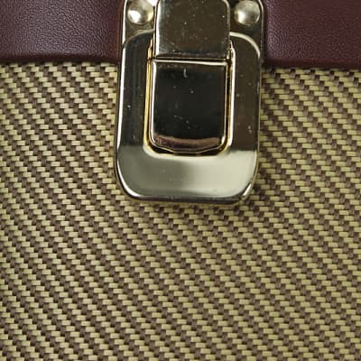 Stagg Vintage Style Tweed Deluxe Hardshell Case for Tenor Ukulele GCX-UKT GD image 6