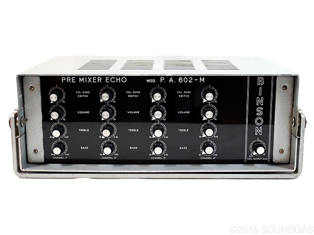 Binson Pre Mixer Echo PA602-M *full rewire