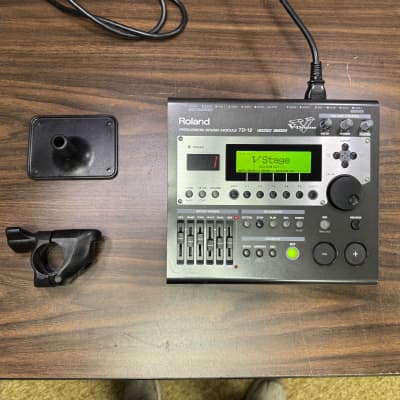 Roland TD-12 V-Drum Percussion Module w/Mount, Clamp, & Power Supply - BW74276