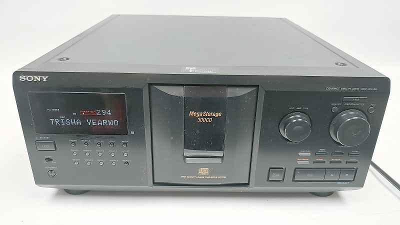Sony CDP-CX355 300 Disc Mega Storage CD Changer - Tested Working image 1
