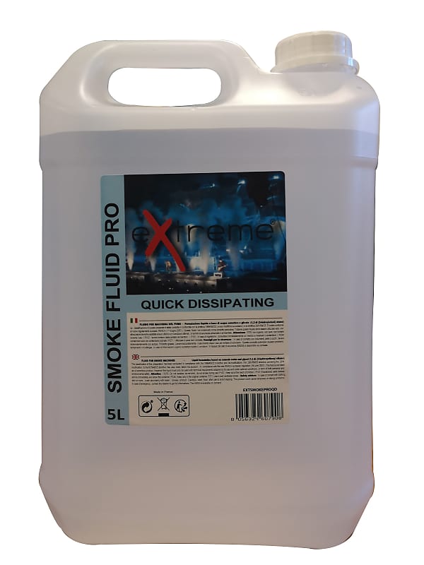 Extreme Smoke Pro Quick Dissipating Liquido Ideale Per Macchina Del Fumo  Verticale Certificato Tanica Da 5 Kg. Made In Europe
