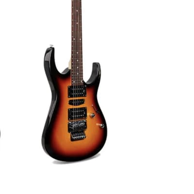 Smiger SG5TB Beginner Electric Guitar Starter Kit with Practice Amp 2023 - Black Burst & Painted Tb Orange image 3