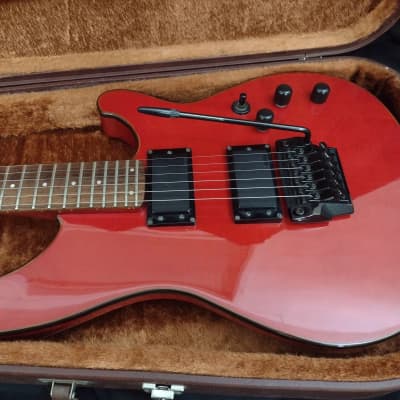 1985 Ibanez RS530 Roadstar II, 24 Fret, Red w/ Transparent Red