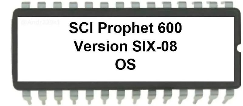 Sequential Circuits Prophet 600 Firmware OS update: SIX-08 P600 image 1
