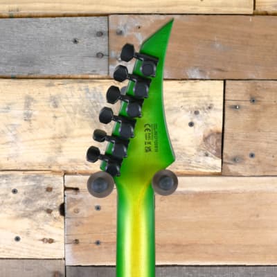 Solar Guitars Solar V1.6FRLB Floyd Rose - Lime Burst V - Mint with Solar Gigbag image 7