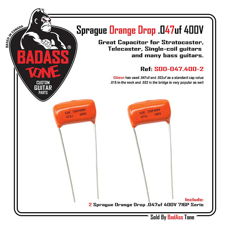 .047uF 400V Orange Drop 716P Series Capacitor for Guitar Reverb