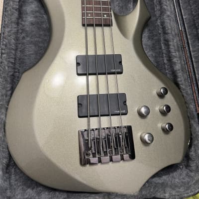 ESP LTD F-254 Bass Titanium Metallic image 4
