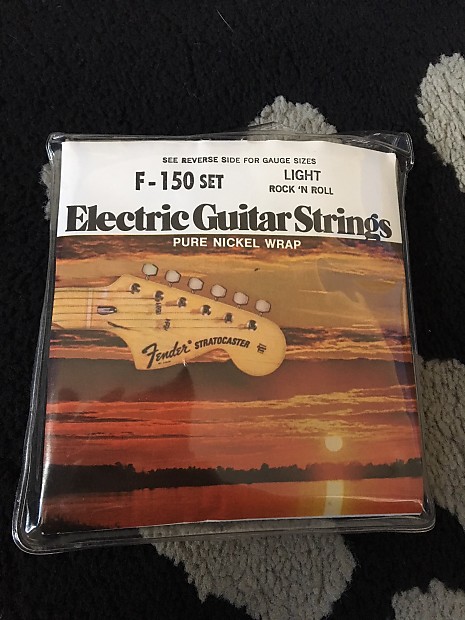 Vintage Unused FENDER 1970's era F-150 Electric Guitar Strings Set "Rock n Roll Light" image 1