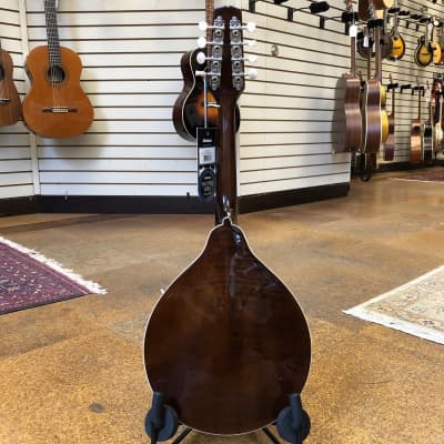 Kentucky KM-256 Deluxe A-Model Mandolin Transparent Brown w/Padded Gig Bag image 6