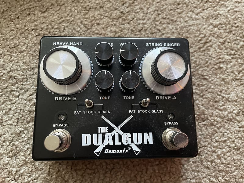 Demonfx DUALGUN ギターエフェクター DemonFx The Dual Gun Overdrive Electric Guitar Pedal