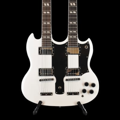 Badaax Double Neck 6 12 Strings White FREE SHIPPING IN THE Reverb