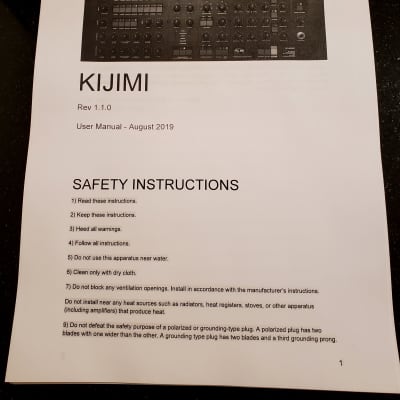 Black Corporation Kijimi - free US shipping, printed manual image 2