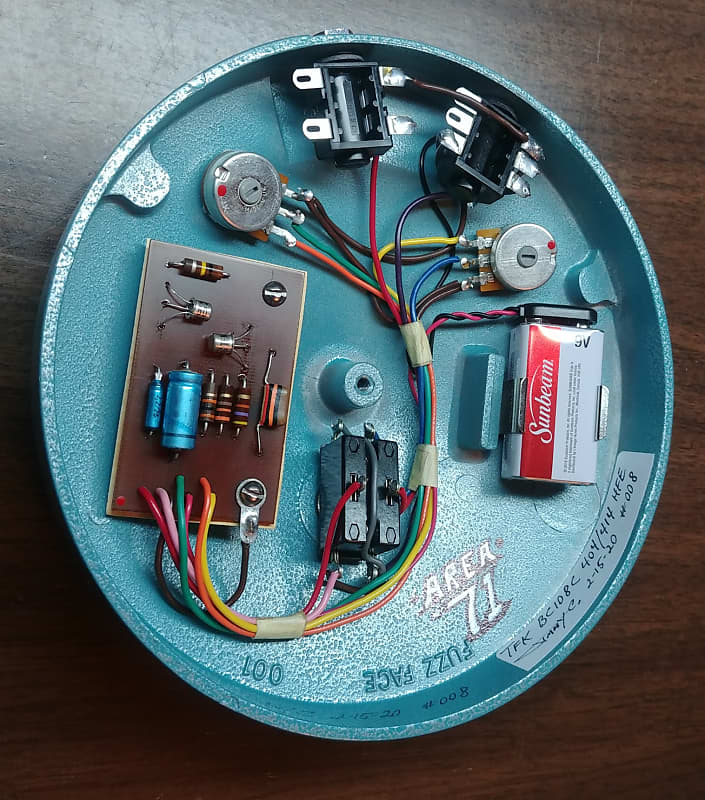 Fuzz Face Custom Built Telefunken BC108C | Reverb