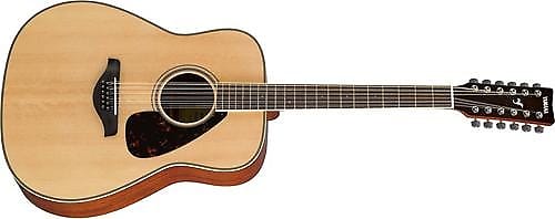 Yamaha FG820-12 Folk Acoustic 12-String Guitar Natural | Reverb