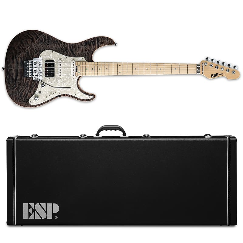 ESP Snapper CTM24 FR See Thru Black Electric Guitar + Hard