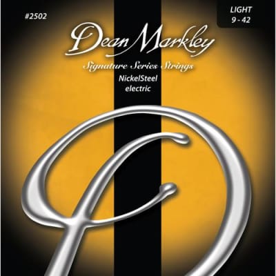Dean Markley 2502 Nickelsteel Electric Signature Series Guitar Strings 6-String Set 9 - 42 for sale