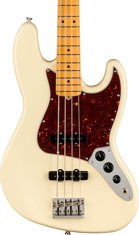 Fender American Professional II Jazz Bass. Maple Fingerboard, Olympic White image 1