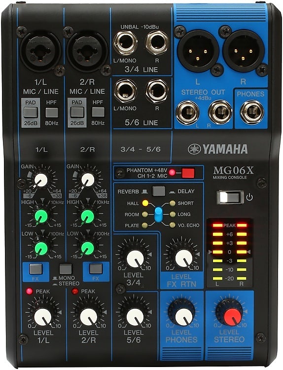 Yamaha MG06X 6-channel Mixer with Effects image 1