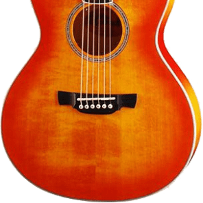 Crafter Castaway A/OS Acoustic Guitar Orange Burst - Priced to clear image 2