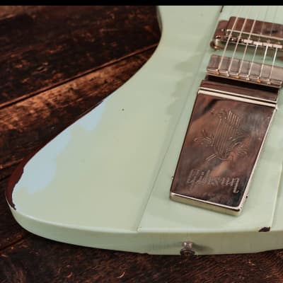 Gibson Gibson Custom Shop '63 Murphy Lab Firebird w/ Maestro Vibrola Aged Frost Blue - Heavy Relic 2022 image 2