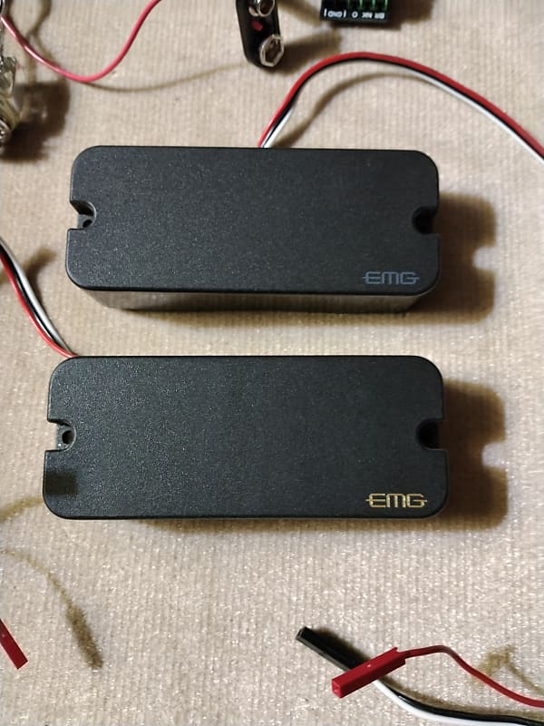 EMG Active Bass Pickups P60 Neck & P85 Bridge Black Reverb