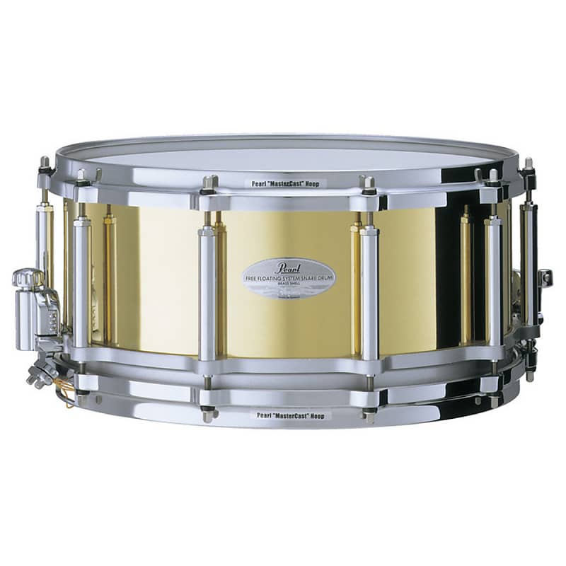 Pearl Free Floater Brass 14x6.5in Snare Drum for Sale in DONCASTER