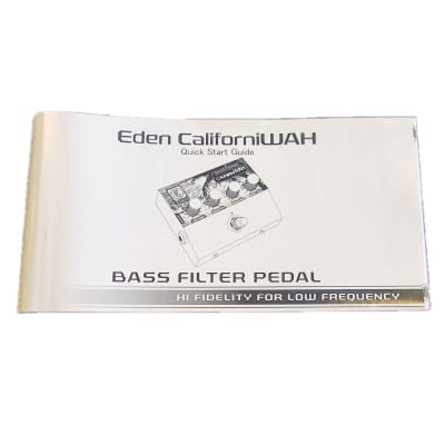 Eden CALIWAH Bass Filter Pedal | Reverb