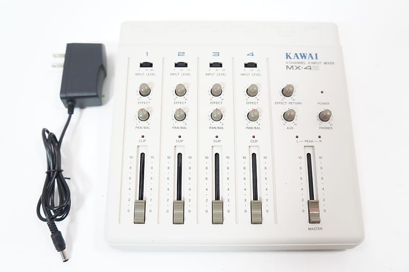 KAWAI MX-4S 4Channel 8Input Mixer w/ 100-240V PSU