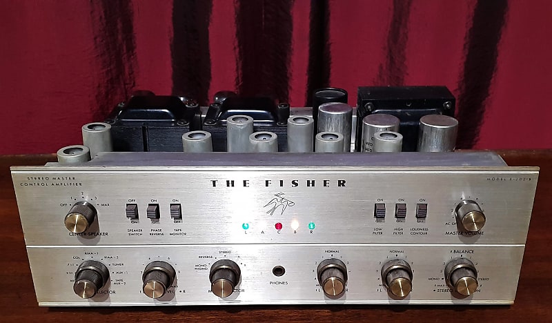 FISHER The Fisher X-202-B Tube Amplifier Fisher 1963 Silver | Reverb