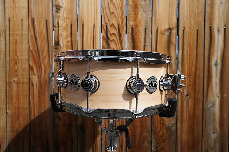 DW USA Collectors Series Natural Satin Oil 5.5 x 14" Maple Snare Drum (2023) image 1