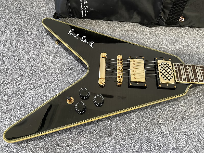 ESP for Paul Smith - V Shape Travel Electric Guitar - Black ESP for Paul Smith - V Shape Travel Electric Guitar - Black